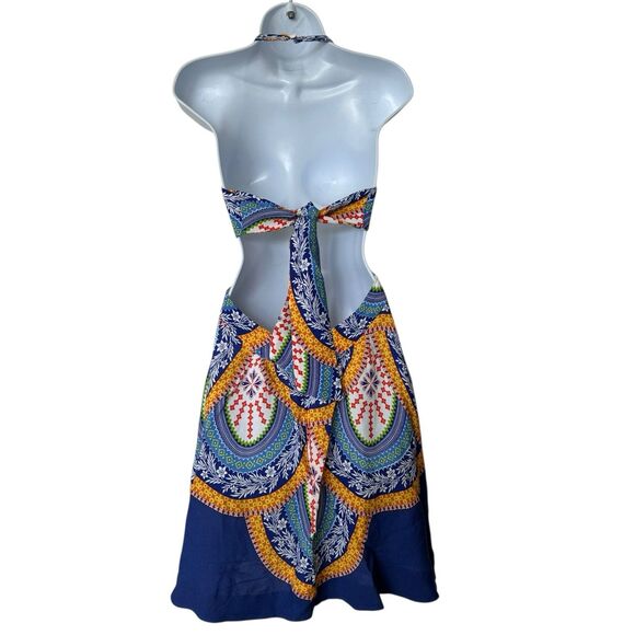 FARM Rio Multicolor Halter Mini Dress - Picture 2 of 14